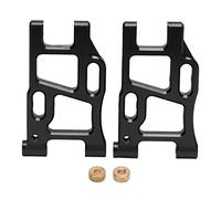 2pcs Rear Suspension Arm Aluminum Alloy Upgrade Replacement Swing Arm for LC PTG-2 Racing 1/10 RC Car, RC Suspension Arm, High Strength Metal RC Swing Arm with Shock Absorbing Feat (Black)