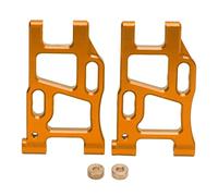 2pcs Rear Suspension Arm Aluminum Alloy Upgrade Replacement Swing Arm for LC PTG-2 Racing 1/10 RC Car, RC Suspension Arm, High Strength Metal RC Swing Arm with Shock Absorbing Feat (Golden)