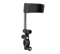 2pcs Rear View Mirror Phone Holder for Car, Adjustable Abs Mobile | Car Rearview Mirror Bracket, Live Stream Use, One Hand Operation, Black Finish, Travel and Viewing Angle