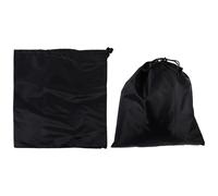 2pcs Rearview Mirror Cover Oxford Cloth Protective Drawstring Black