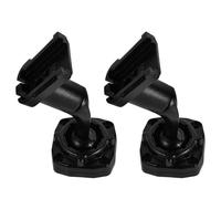 2pcs Rearview Mirror Dash Cam Mount Bracket for Original Base | Black Finish, Angle Retention, Quick-release Clips, Zinc Alloy and Plastic Build, Parking and Fleet Use