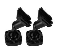 2pcs Rearview Mirror Dash Cam Mount Bracket for Stable Recording | Black Metal and Plastic Build, Quick-release Clips, Fits Original Bases, for Fleet and Rideshare Use