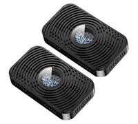 2Pcs Rechargeable Dehumidifier Reusable Small Cordless Dehumidifier with Multi-Hole and Visual Window Portable Damp Eliminators for Gun Safe Camera Lens, Ornaments de jardin