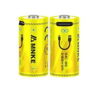 2PCS Rechargeable Lithium Batteries With USB-C Cable Fast Charging Battery 3.7V 3100mWh High-Capacity 1000+ Cycles Ultra-Long Lasting Time Durable Cycle Smart Charging LED Indicator（2PCS 3.7V 3100mWh）