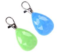 2pcs Rechargeable Waterproof LED Dog Collar Light Pendant Blue | Plastic shell, super bright removable design, glow in the dark, reusable for pet adornment and night walking