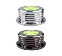 2PCS Record Weight, 60HZ Vinyl Turntable Clamp Aluminium Alloy Record Weight Stabilizer with Anti-Slip Pad & 7MM Spindle Dia for Most Vinyl Record Player, LP Phonograph