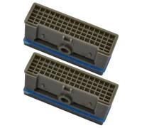 2PCS Rectangle Plastic Faucet Aerator Filter, Sink Aerator Attachment for Kitchen & Bathroom Taps, Easy-Install Replacement Parts for Water Saving & Debris Filtration