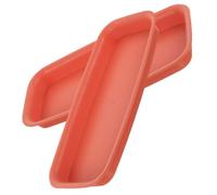 2pcs Rectangular Plastic Plant Drip Tray Saucer for Flower Pots | Smooth Surface, Spill Prevention, Surface Protection, for Seedling Trays, Living Rooms and Gardens