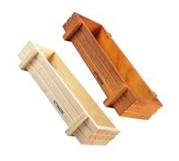 2pcs Rectangular Wooden Succulent Planter Box for Windowsill and Desk