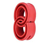2pcs Red Car Shock Absorber, Car Spring Assistors Car Coil Spring Buffer Spring Bumper Cushion (D)