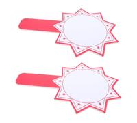 2pcs Red Foam Board Handheld Whiteboard Single Sided 12 X 8