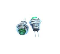 2PCS red/green button switch DS-101 8MM self-reset button unlock switch round(Green x 2PCS)