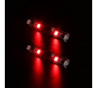 2Pcs Red LED Strip Lights Compatible with Lego MOC Building Blocks