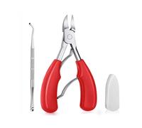 (2pcs(Red)) Nail Clippers Ingrown Toenail Podiatry Correction Nippers Cuticle Cutters Cut Paronychia Pedicure Manicure Hand Foot Care Tool