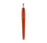 2Pcs Red Nail Cuticle Trimmer Rubber Nail Cleaner, Plastic Handle Foot Files, Double End Nail Dead Skin Fork Pusher Remover Tools