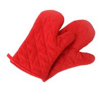 2PCS Red Oven Gloves, Oven Mitts Pair, Thickened Scald-proof Gloves, Double-Layer Cotton, Christmas Oven Gloves For Cooking Baking Grilling Breads Kitchen Tasks, Heat Proof Cooking Gloves