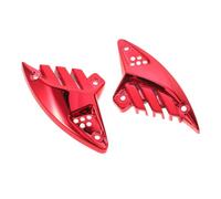 2pcs Red Plastic Blade Wing Trim for Electric Motorbikes