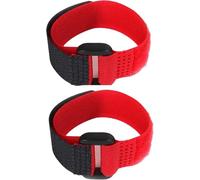 2Pcs Red Rooster Crow Collar, No Crow Noise Control Neck Strap for Roosters, Adjustable Nylon Collar to Prevent Excessive Cockadoodling, Farm Poultry Accessories