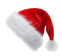 2pcs Red Santa Hats Sparkly Xmas Hats for Kids,Thickened Classic Father Christmas Hat Santa Costume,Sequin Xmas Hat Plush Luxury Santa Claus Hat,Xmas Party Hat Cap for Boys Girls Xmas Holiday New Year