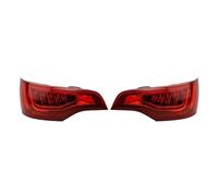 2Pcs Red Shell LED Rear Lights Tail Brake Light Assembly Car Accessories Compatible For Audi Q7 4L 2010-2015 Left And Right Side(A Pair)