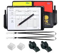 2PCS Referee Cards Referee Kit with Red and Yellow Football Referee Cards