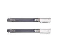 2Pcs Refillable Empty Paint Pen 3mm Fine Tip Empty Paint Marker for Painting On Paper Wood Ceramic Metal Fabric Student Writing Tool