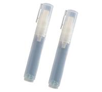 2Pcs Refillable Empty Paint Pen Clear Rod Acrylics Marker 8mm Flat Tip for Writing Drawing Sketching Multipurpose Writing Tool