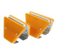 2pcs Reflective Roadway Delineators Polycarbonate Plastic Iron