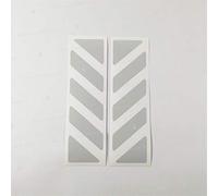 2pcs Reflective STICKERS compatible with GIVI Trekker Outback 37L 48L (White 011)