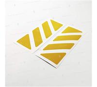 2pcs Reflective STICKERS compatible with GIVI Trekker Outback TOP CASE (Yellow 020)