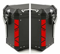 2pcs Reflective Stickers Compatible with Motorrad F 650 700 800 R 1150 1200 1250 GS A (Red)