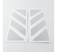 2pcs Reflective Stickers for GIVI Monokey Trekker Outback Alluminium TOP CASE 37 42 48 L (White)