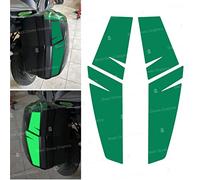 2pcs REFRANGENT STICKERS compatible with 56L SIDE CASES (2x28L) for Kawasaki Motorcycle Panniers (Green)