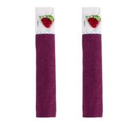 2pcs Refrigerator Handle Covers Fabric Protector Set, Dustproof Appliance Handle Wraps for Kitchen Fridge Door, Washable Cloth Protectors for Household Use