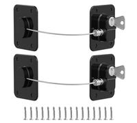 2PCS Refrigerator Lock for Kids with Adhesive, Freezer Latch with Keys, Mini Fridge Door Latch, for Freezers, Cabinets, Drawers, Ovens, Kids and Pets, Home, Office