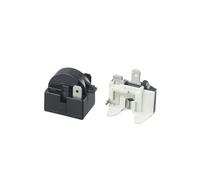 2pcs Refrigerator PTC Start Relay 1/2 Pin 15 Ohm 1/6H Compressor Overload Protector Starting Relay Light Weight Power Supplies(2 Pin 15 Ohm 1perc)