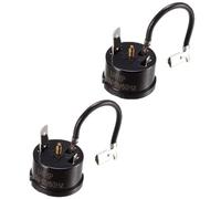 2Pcs Refrigerator Thermal Overload Protector, 1/4HP Compressor Replacement Part for Refrigerators Freezers Air Conditioners Beverage Cooler
