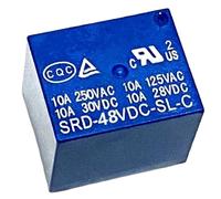2pcs Relays SRD-03VDC-SL-C SRD-05VDC-SL-C SRD-06VDC-SL-C SRD-09VDC-SL-C SRD-12VDC-SL-C 3V 5V 6V 9V 12V 24V 48V 10A 250VAC 5PIN(48V)