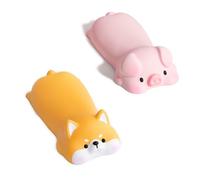 2Pcs Relief Pain Wrist Support Pig Mat Lightweight Ergonomic Soft Gel Mouse Pad Portable Cartoon Animal Wrist Rest for Computer Laptop Keyboard