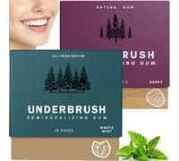 2PCS Remineralizing Chewing Gum,Portable Mints Teeth Cleaning Gum,Orga/nic Mint Chewing Freshen Breath Gu/m,All Nat/ural Freshen Breath Remineralizing G/um,NAXIXI Mi/nt Fres/hen Brea/th Cleaning Gu/m