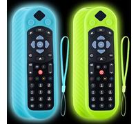 2pcs Remote Control Cover for Sky Q Voice Remote Control SKY135, Sky Q Touch Remote Control, Silicone Protective Case Luminous Sleeve Skin Holder with Lanyard, Shockproof Battery Back Protector