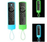2PCS Remote Cover,Protective Cover for Remote Control,Re-mote Co-ver Compatible,Washable Silicone Re-mote Case,Firestick Re-mote Co-ver Case,Anti Slip Silicone Protective Case Cov-er Glow-in-the-Dark