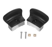 2pcs Removable Pot Side Handles, Bakelite Stainless Steel Grip Pair | Heat-insulated Black Design, Smooth Burr-free Edges, Quick Install Repair for Stockpot Milk Pans