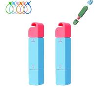 2PCS Remover Pen, 3-Second Stain Pen for Clothes, Double Head Instant Treater Sticks, Tackles Stubborn Stains and Safe on Fabrics, Travel & Pocket-Sized (Blue)