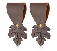 2pcs Renaissance Skirt Hikes, Halloween Maple Leaf Shape Medieval Skirt Hike Belt Accessories Retro Style Design Women Ren Faire Accessories Leaf Skirt Hikes Costume Waistband Accessories (Brown)