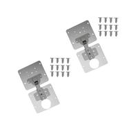 2Pcs Repair Plate with Hinge for Cabinet Durable Corrosion Resistant Bracket for Furniture Fixing Includes Screws for Easy Installation