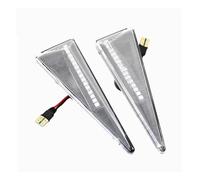 2Pcs Repeater Lamps LED Side Marker Light For Megane 2 For CC For Vel Satis Wind Avantime For Grand For Scenic For Espace 4 For Thalia Wing Mirror Indicator(Dynamic Crystal)