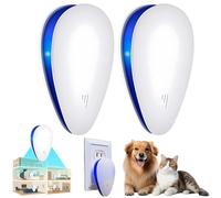 2PCS Repellix - Repellix Plug in, Repellix Device, Ultrasonic Pet Repeller Indoor, Cat Dog Repeller, 2025 Upgrade with Night Light for Living Room, Bedroom