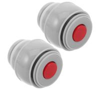 2pcs Replacement Bottle Lid Travel Mug Stopper Winter Season | Plastic Seal, Leakproof Fit for 500ml to 1200ml Containers, Office Desk and Travel Use