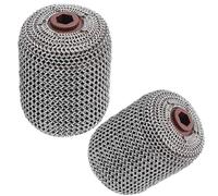 2PCS Replacement Brush Heads for Cordless Electric Grill Cleaner, Compatible with Bristle-Free BBQ Power Brush, Fits Stainless Steel Roller for Cast Iron/Ceramic Grates, Dishwasher Safe